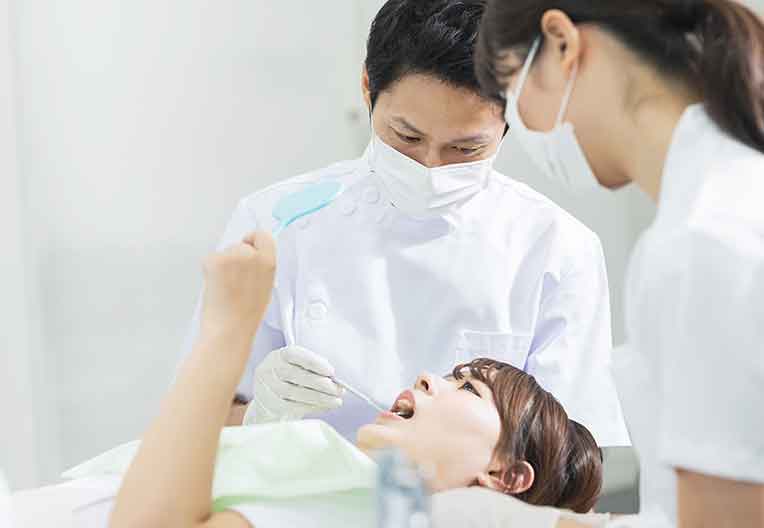 経験豊富な歯科衛生士との連携、チーム医療の提供、オーラルケアーの確立